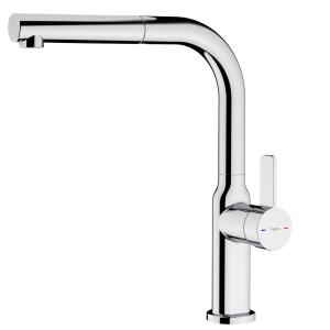 Teka OVAL 938 Mutfak Armatürü, Spiralli Başlık, Krom Renk, Döner Başlık - 1