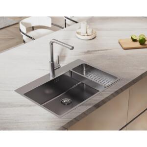 Teka OVAL 938 Mutfak Armatürü, Spiralli Başlık, Krom Renk, Döner Başlık - 2