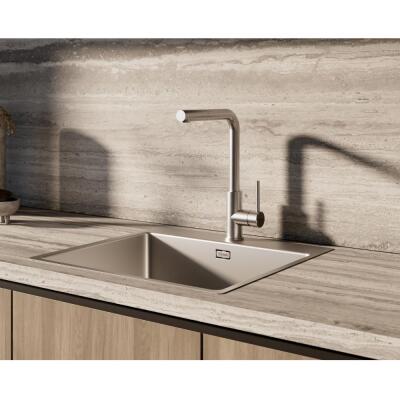 Teka OVAL 938 Mutfak Armatürü, Spiralli Başlık, Krom Renk, Döner Başlık - 3