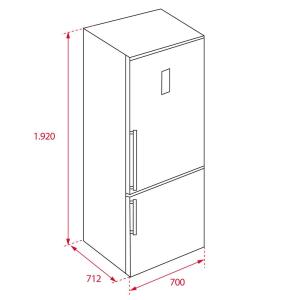 Teka RBF 78720 SS Kombi No Frost Buzdolabı, A++ - 3