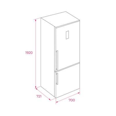 Teka RBF 78725 GWH EU Solo Buzdolabı, 2 Kapılı, Beyaz Renk - 6