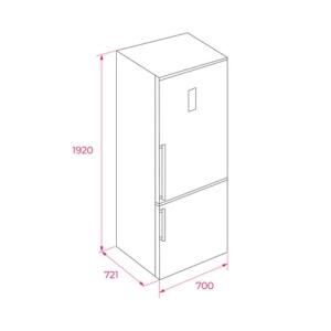 Teka RBF 78725 SS EU Solo Buzdolabı, 2 kapılı, Gri Renk - 5