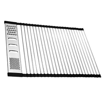 Teka Rendeli Katlanabilir Süzgeç, Paslanmaz Çelik, 42x58 cm - 1