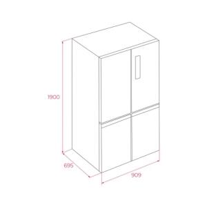 Teka RMF 77960 DARK SS Solo Buzdolabı, 4 Kapılı - 6