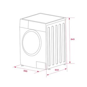 Teka SHR 81030 DARK SS Kurutma Makinesi, 10 KG, 14 Programlı - 6
