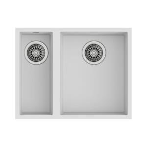 Teka SQUARE 560 TG ARCTIC WHITE Granit Evye, Beyaz, 1,5 Hazne, Tezgahaltı, 40x32x16 cm - Teka