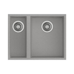 Teka SQUARE 560 TG STONE GREY Granit Evye, Gri, 1,5 Hazne, Tezgahaltı, 40x32x16 cm - Teka