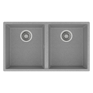 Teka SQUARE 2B 760 TG STONE GREY Granit Evye, Tezgahaltı, 76x43 cm - 1