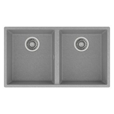 Teka SQUARE 2B 760 TG STONE GREY Granit Evye, Tezgahaltı, 76x43 cm - 1