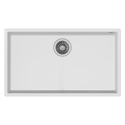 Teka SQUARE 72.40 TG ARTIC WHITE Granit Evye, Tezgahaltı - 1