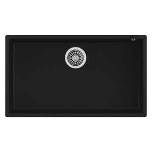 Teka SQUARE 72.40 TG BLACK Granit Evye, Tezgah Altı, 76x44 cm - Teka