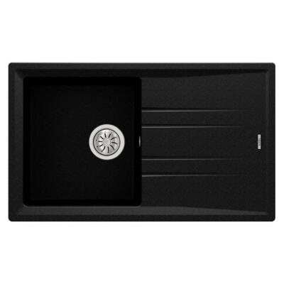 Teka Stone 50 B-TG Granit Metalik Siyah Evye, ARK 938 Spiralli Metalik Siyah Armatür - 2