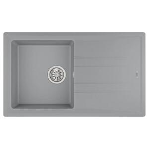 Teka STONE 50 B-TG Metallic Grey Evye, Damlalıklı, Tezgah Üstü, 86x51 cm - Teka