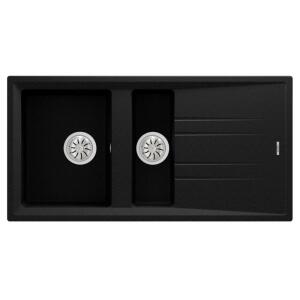 Teka Stone 60 B-TG Granit Metalik Siyah Evye, ARK 938 Spiralli Metalik Siyah Armatür - 2