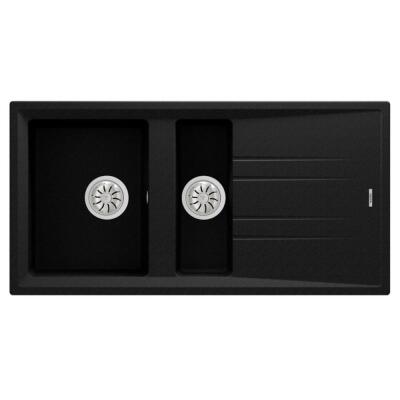 Teka Stone 60 B-TG Granit Metalik Siyah Evye, ARK 938 Spiralli Metalik Siyah Armatür - 2