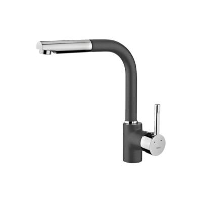 Teka Stone 60 B-TG Granit Metalik Siyah Evye, ARK 938 Spiralli Metalik Siyah Armatür - 3