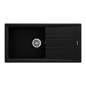 Teka Stone 60 L-TG Granit Evye, Metalik Siyah, 115330001, 100x51cm - Teka