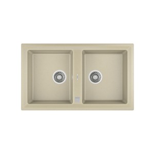 Teka STONE 90 B-TG AUTO TOPASBEIGE Granit Evye, 2 Gözlü, 86x51 CM - 1