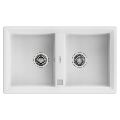 Teka STONE 90 B-TG AUTO WHITE Granit Evye, 2 Gözlü - 1