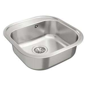 Teka STYLO 1B Çelik Evye, Parlak Yüzey, Tezgah Üstü, 46x48 cm - 2