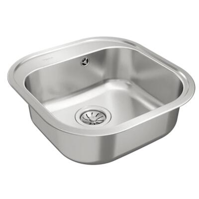 Teka STYLO 1B Çelik Evye, Parlak Yüzey, Tezgah Üstü, 46x48 cm - 2