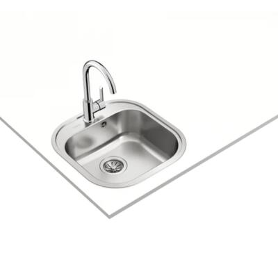 Teka STYLO 1B Çelik Evye, Parlak Yüzey, Tezgah Üstü, 46x48 cm - 3