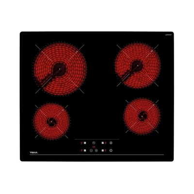 Teka TZ 6415 Elektrikli Ankastre Cam Ocak, Siyah, 60 cm