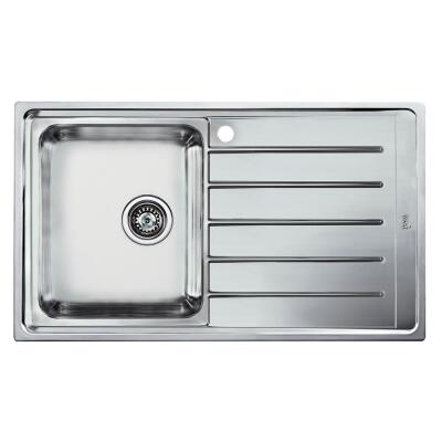 Teka VITAE 45 B 1B 1D Çelik Evye, Sağ Damlalıklı, Mikro Keten, Tezgah Üstü, 86x50 cm - 1