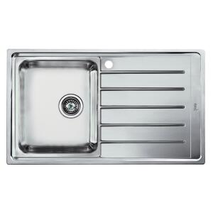 Teka VITAE 45 B 1B 1D Çelik Evye, Sağ Damlalıklı, Mikro Keten, Tezgah Üstü, 86x50 cm - Teka