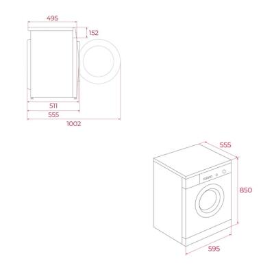 Teka WMK 409400EU WH Solo Çamaşır Makinesi, 9 KG, 15 Yıkama - 3