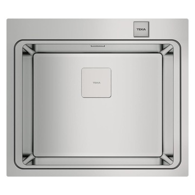 Teka ZENIT RS15 1B Çelik Evye, Tezgah Üstü, 60x52 cm - 1