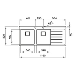 Teka ZENIT RS15 2B 1D AUTO Evye, Sağ Damlalıklı - 3