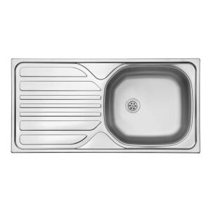 Ukinox BARTON Evye, Tek hazneli, Sol damlalıklı, Dekorlu, Tezgah üstü - Ukinox