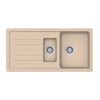 Ukinox Valente D-150 L Granit Evye, 1,5 Hazne, Moon Stone renk - 1